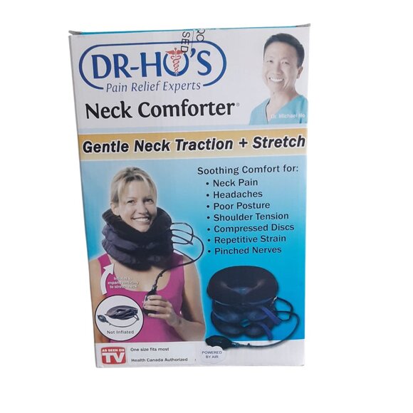 Dr-Ho's Pain Relief Experts Neck Comforter Gentle Neck Traction + Stretch NOB - Picture 1 of 5